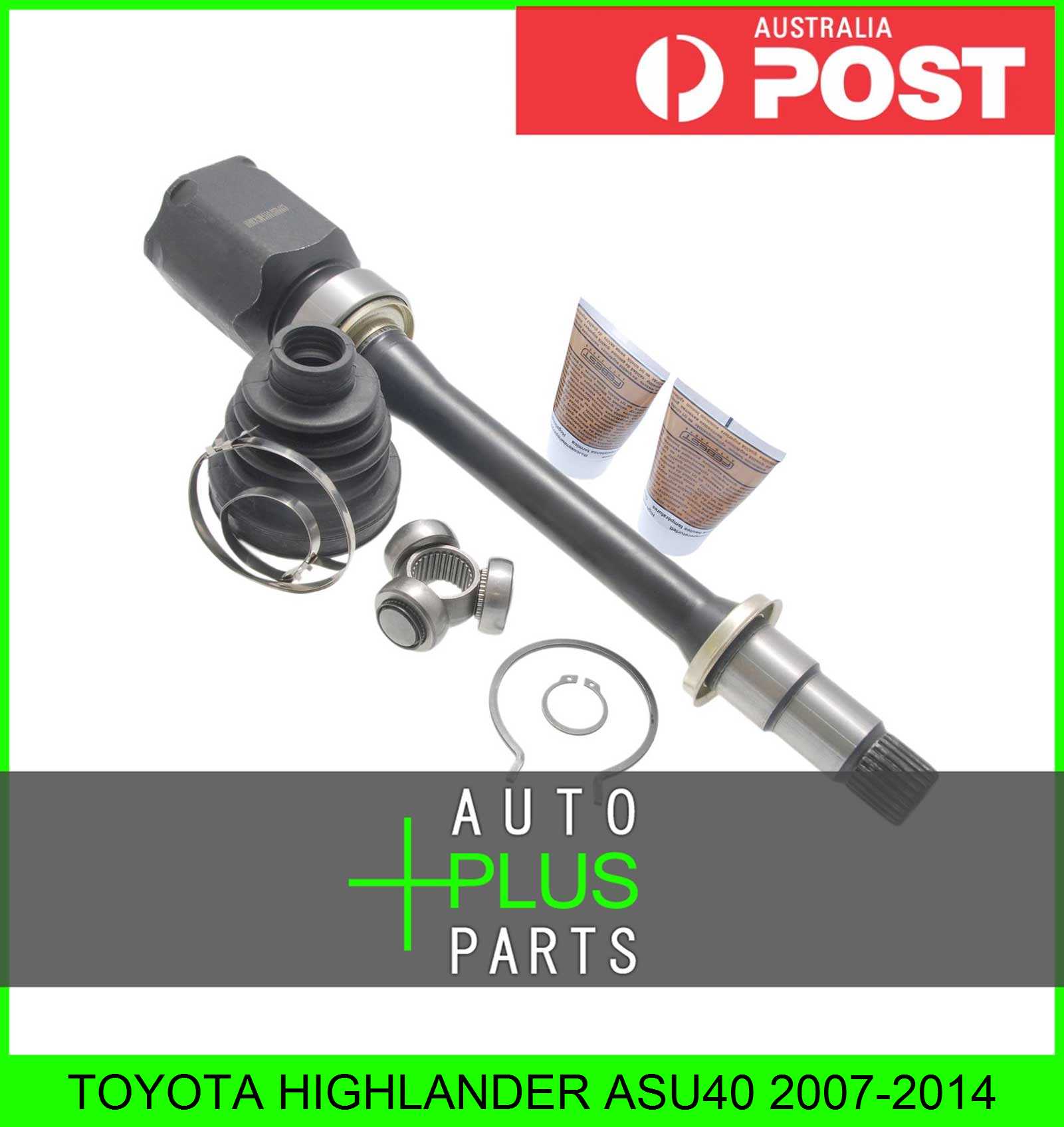 Fits TOYOTA HIGHLANDER ASU40 2007-2014 - INNER CV JOINT RIGHT 27X40X24 ...