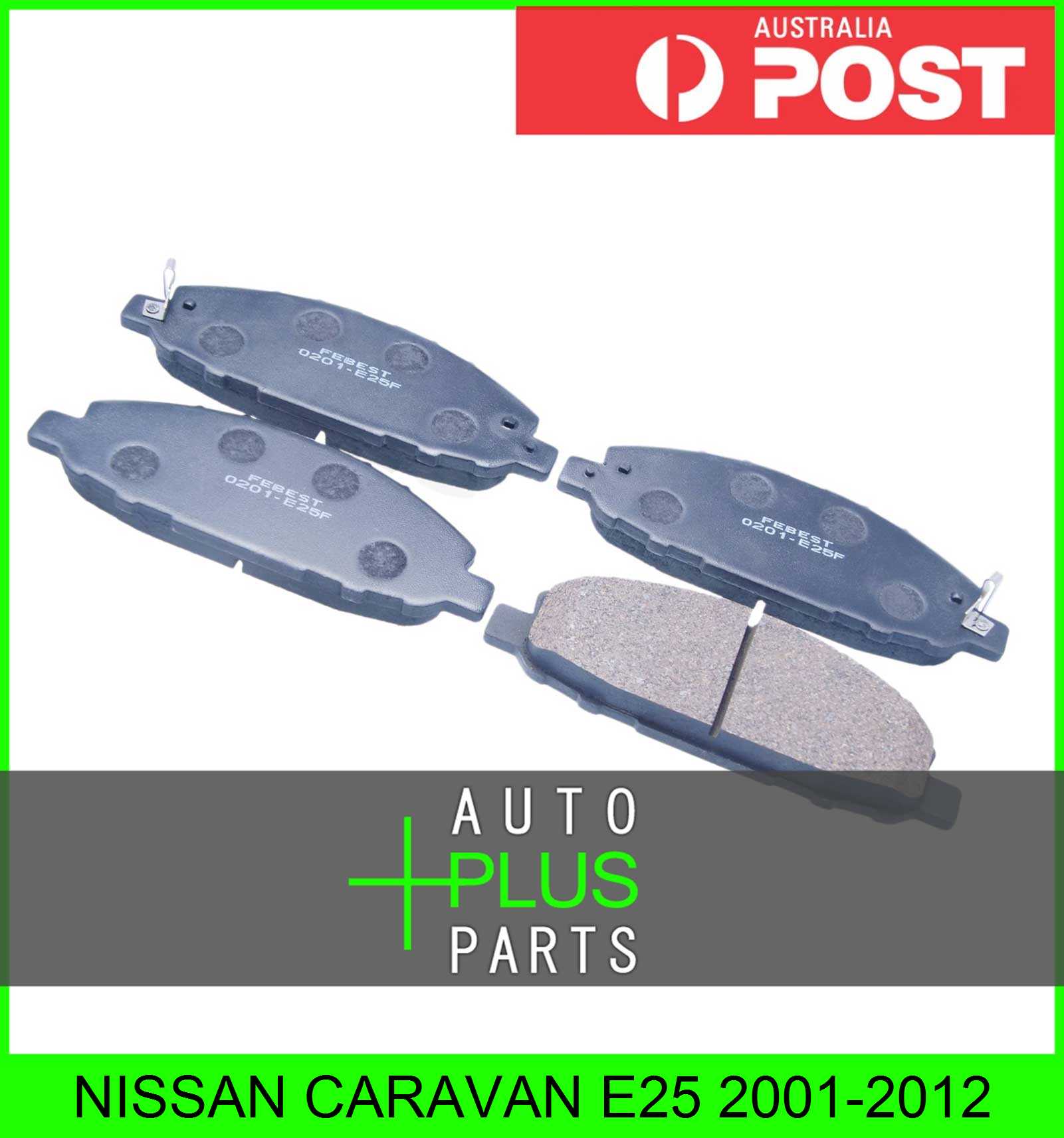 Fits NISSAN CARAVAN E25 Brake Pads Disc Brake (Front) eBay