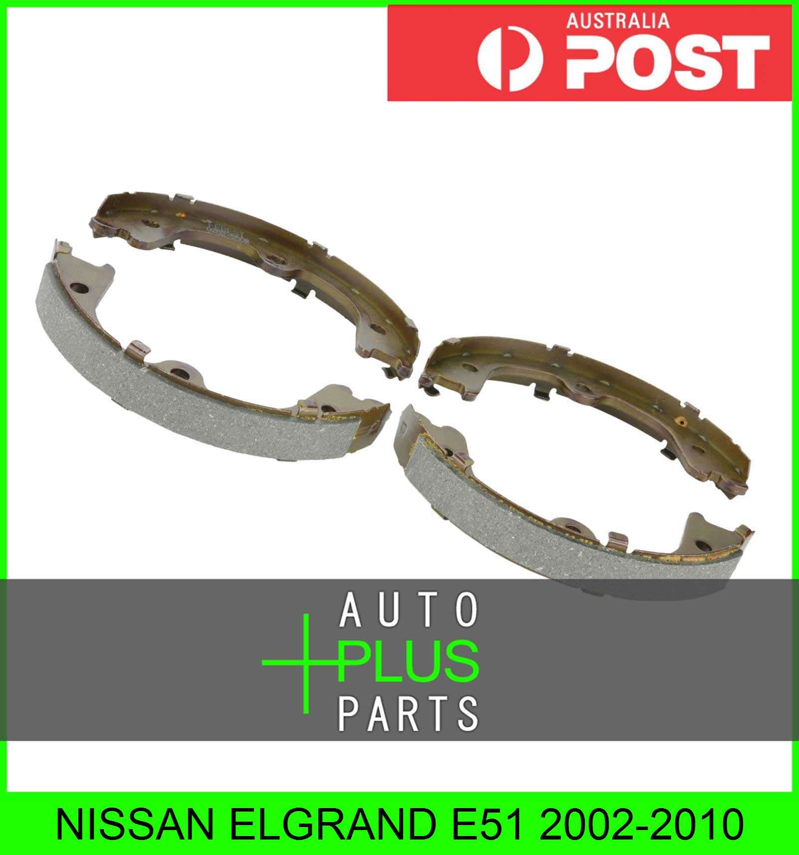 2002-2010 Rear Brake For Nissan Elgrand E51 Shoe Kit