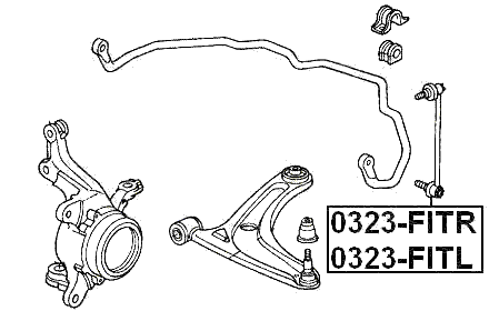 Fits HONDA CITY ZX 2004-2008 - FRONT LEFT STABILIZER LINK