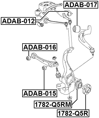 Fits AUDI A6/AVANT C7 2011- - Rubber Suspension Bush Front Lower Arm | eBay